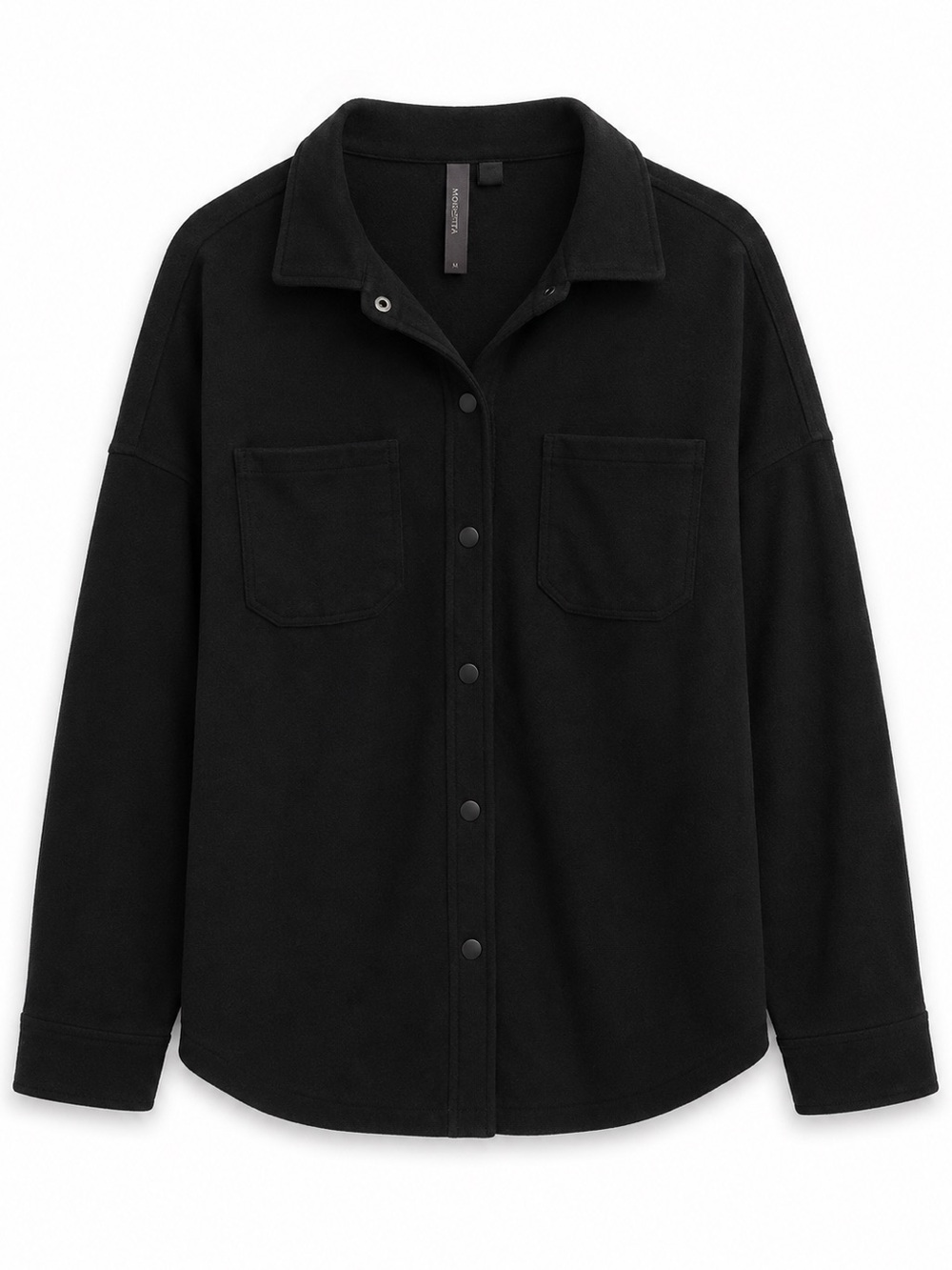 Mondetta Black Button Front Collared Shirt XXL